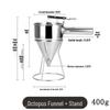 Commercial Stainless Steel Conical Funnel Dispenser