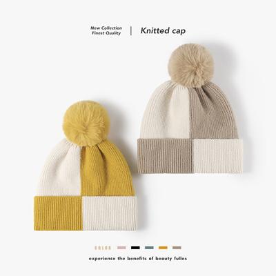 New Style, Velvet Hat Ball, Ladies, Autumn/Winter Cold Hat, Fashion, Warm Knitted Hat, Outdoor Knitted Hat