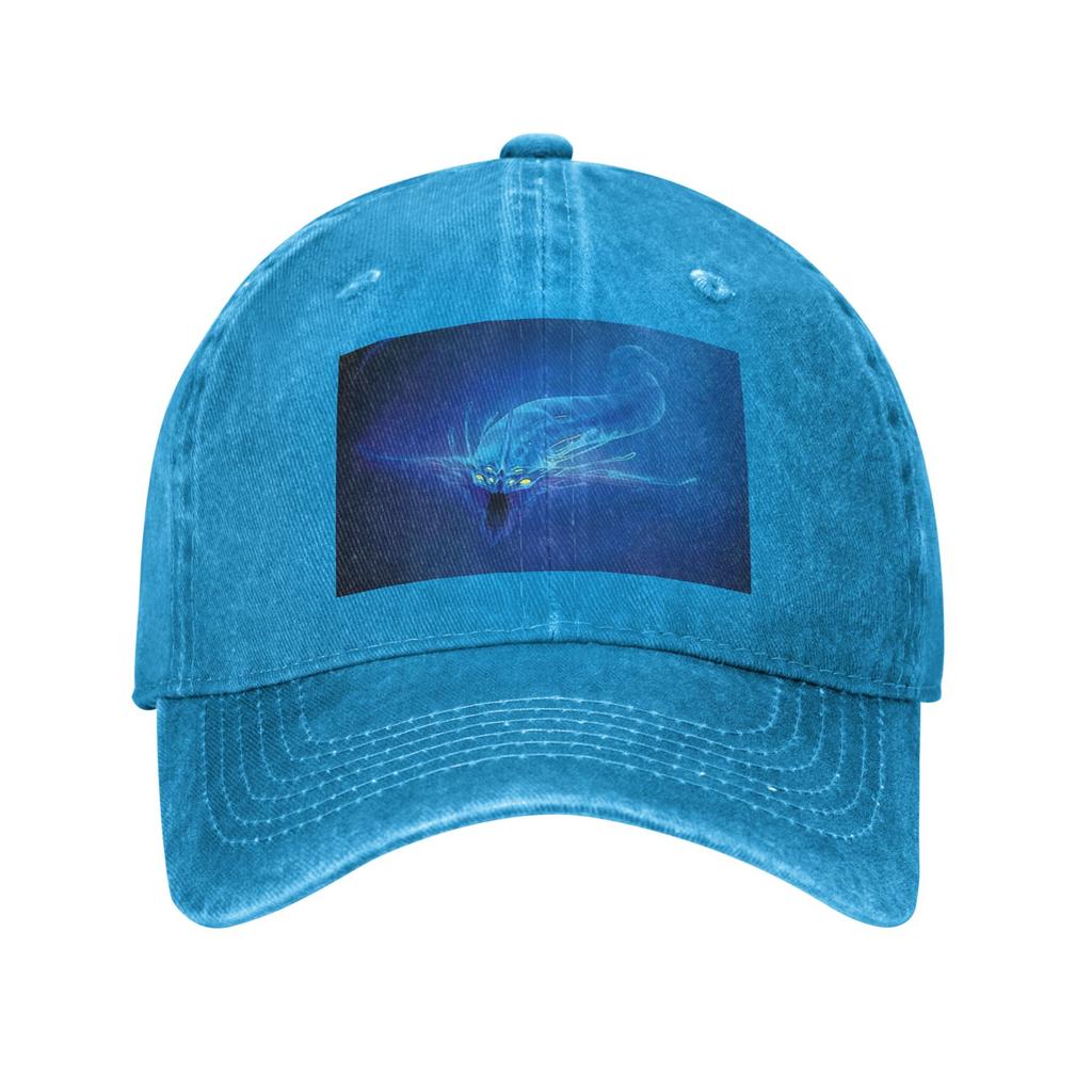 Subnautica - Ghost Leviathan Denim Fabric Cap Casual Baseball Caps Adjustable Hat Summer Unisex Baseball Hats