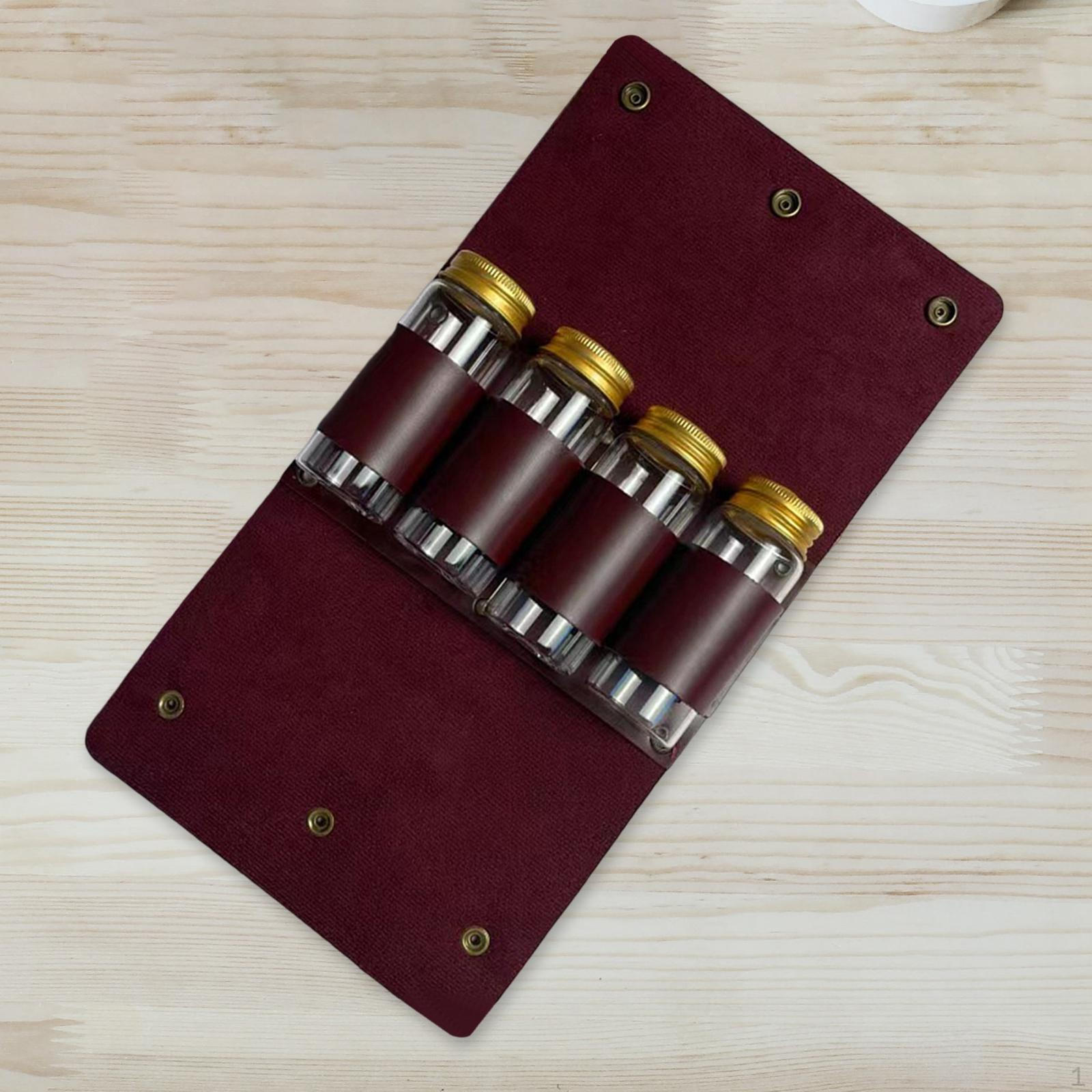 

Набір пляшечок для приправ для кемпінгу Контейнери зі спеціями для піших походів вина червоного кольору