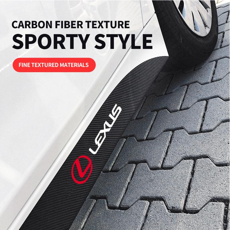 2Pcs Side Skirt Sill Stripe Body Decals Sticker For Lexus F-SPORT ES RX NX LS UX LM LX GX LC RZ IS CT GS RC HS SC TX Accessories