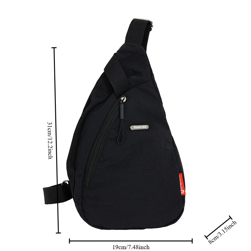 2024 New Fashion Trend Crossbody Chest Bag Simple Lightweight Versatile Handbag Outdoor Sports Style Mobile Phone Small Bag
