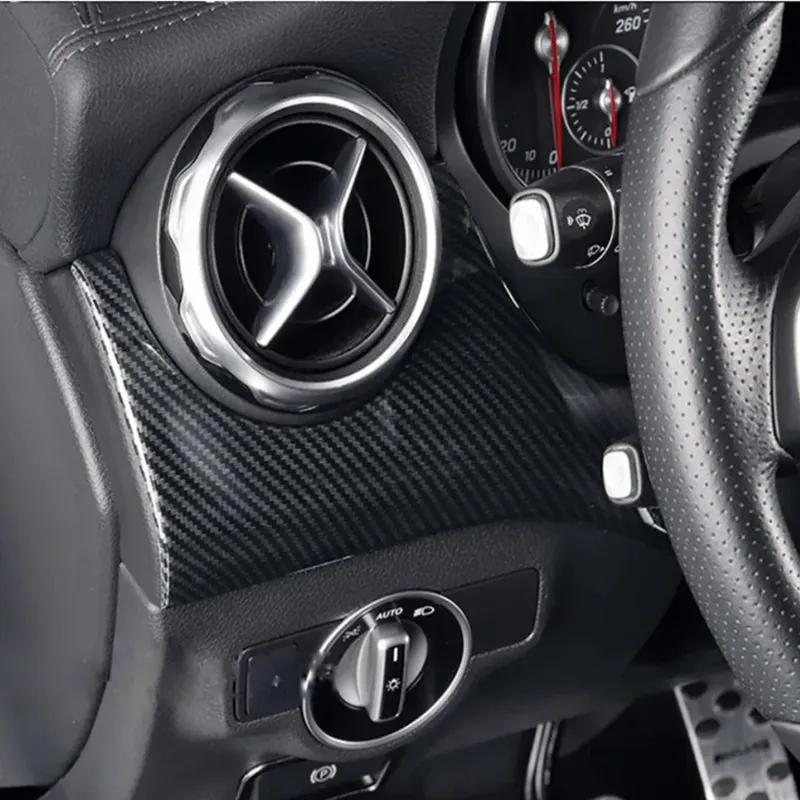 For Mercedes Benz GLA CLA A Class W176 X156 C117 X117 CLA200 ABS Car Inner Grain Driver Side Decoraion Trim Panel Cover Stickers