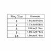 Eleganter Vollbohr-Ring Minimalistischer Fingerring Mode Drehbarer Ring Party