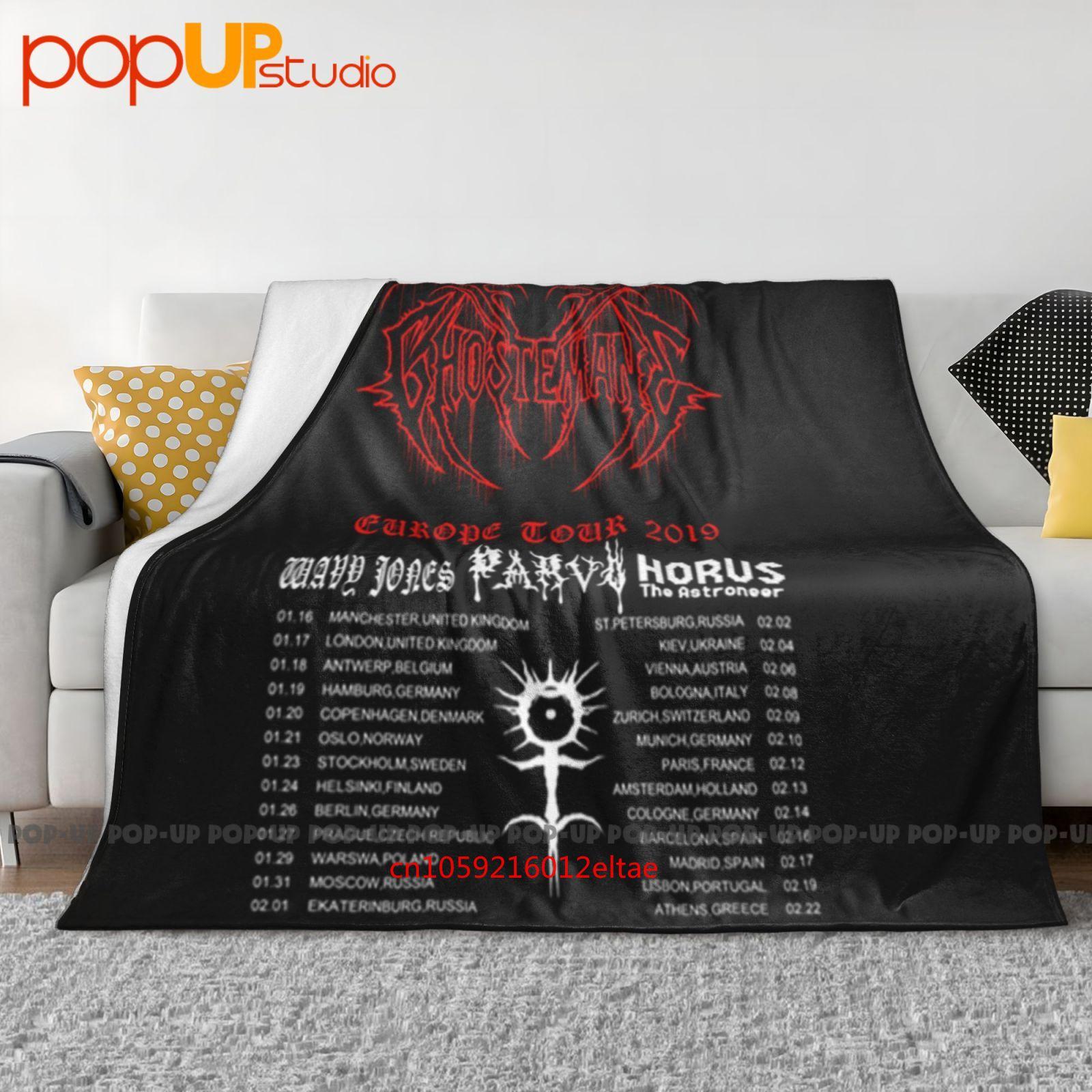 Rare Items Ghostemane Europe Tour Ultra-Soft Blanket Quilt Winter Sofa Cover Bed Covers Size: 75*100cm, Weight: 230 GSM