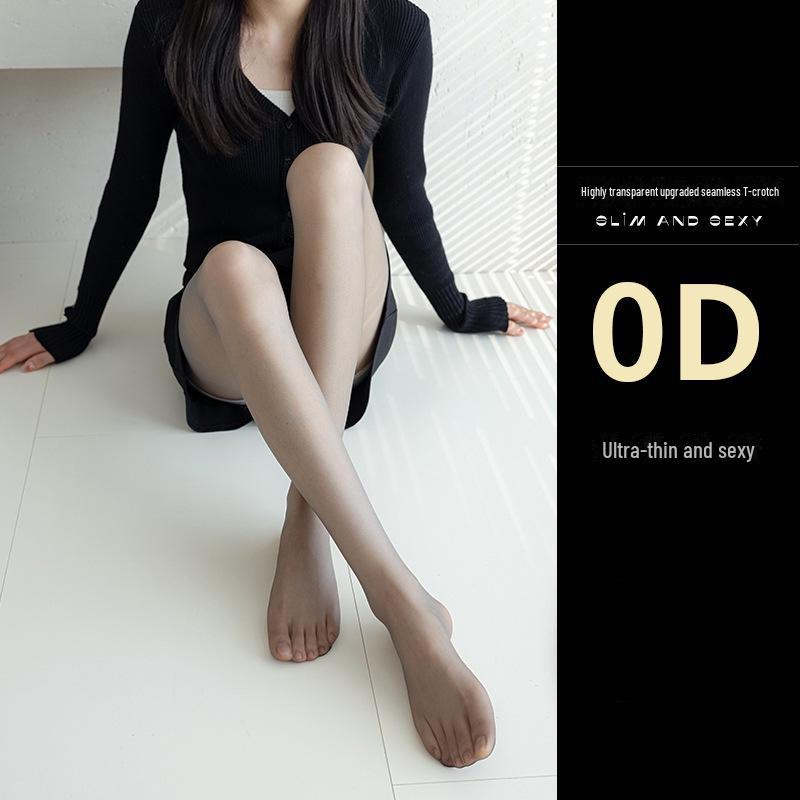 Ultra-Thin Black Women's Summer Stockings: Anti-Snag, No-Drop, High-Transparency Pantyhose