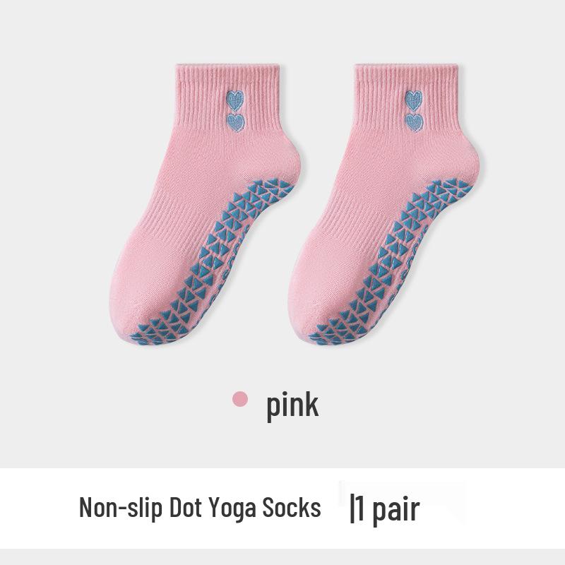 Women s Non-Slip Seamless Embroidered Yoga & Fitness Socks One Size
