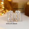Luxury Golden Hollow Geometric Drop Earrings for Women Fashion Zircon Earring Wedding Party Jewelry Gifts