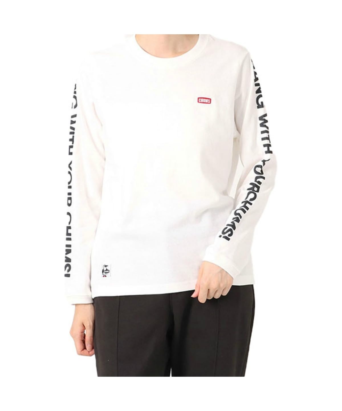 

Футболка HWYC Brushed White x Black [Chums] с длинными рукавами, мужская