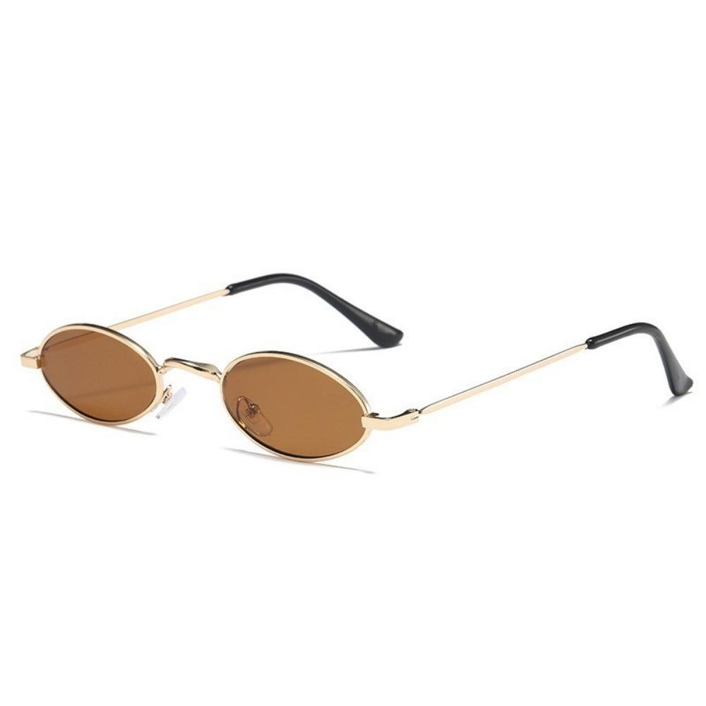 Fashion Retro Oval Metal Children's Sunglasses Hip-hop Sun Protection Eyewear