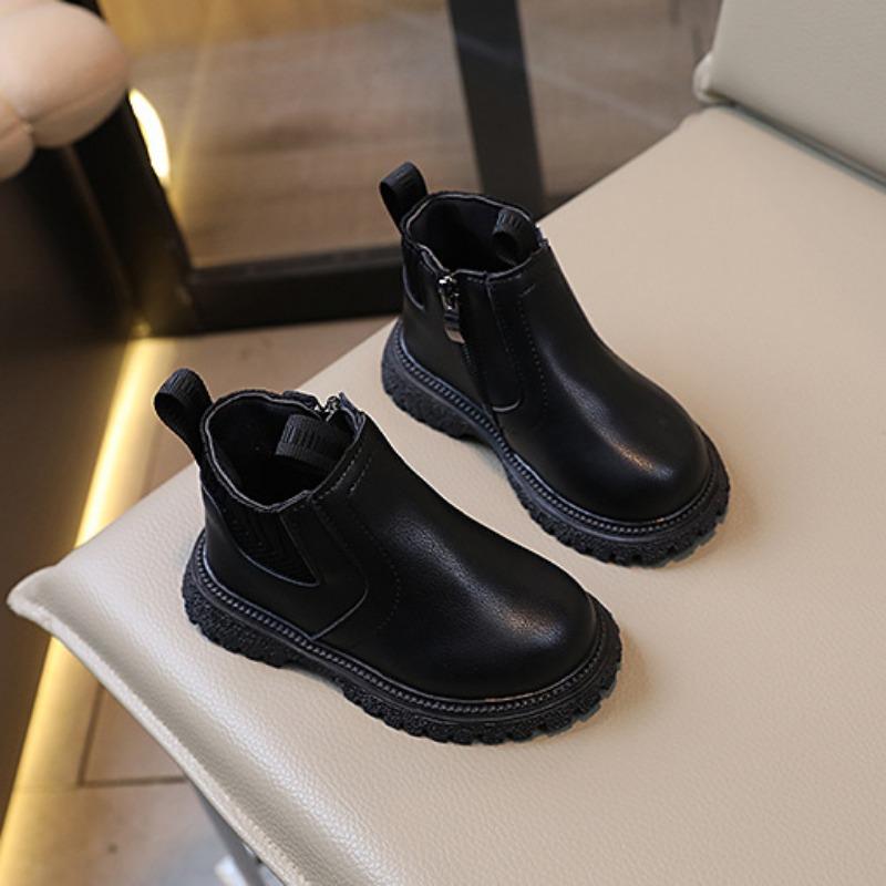 Dívčí podzimní a zimní nová móda pro malé holčičky Všestranné dětské boty krátké kozačky Kojenecké kozačky s měkkou podrážkou