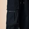 Herren Cargo-Hose Unifarben Kordelzug Mehrere Taschen Locker Streetwear Herbst Winter Hip Hop Baggy Cargo-Hose für den täglichen Gebrauch