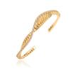 Bracelet Women's 18k Gold Plated Crystal Zircon Hollow Irregular Fashion Jewelry Couple Gift