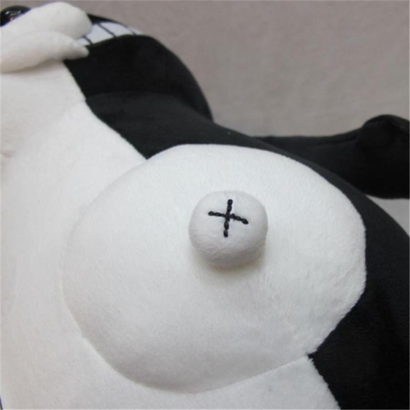 25cm Anime Dangan Ronpa Super Danganronpa 2 Monokuma Orso Bianco e Nero Peluche Orso Morbido Peluche Bambole Giocattoli