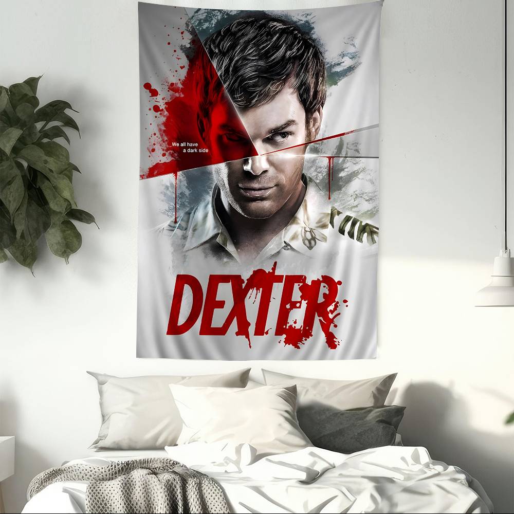 DDexter Michael CHall Classic TV Cartoon Tapestry Bohemian Wall Tapestries Mandala Home Decor