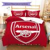 Arsenal F Custom Name Pattern Bedding,Quilt Set Quilt Cover Pillowcase Home Birthday Gift(1 * Duvet Cover + 2 * Pillowcase, Without Core)