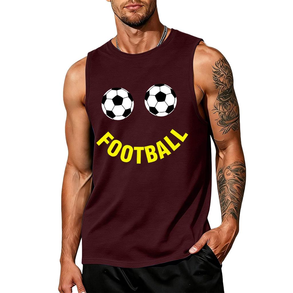 Men's Soccer Fan Sleeveless Tank Top for Day