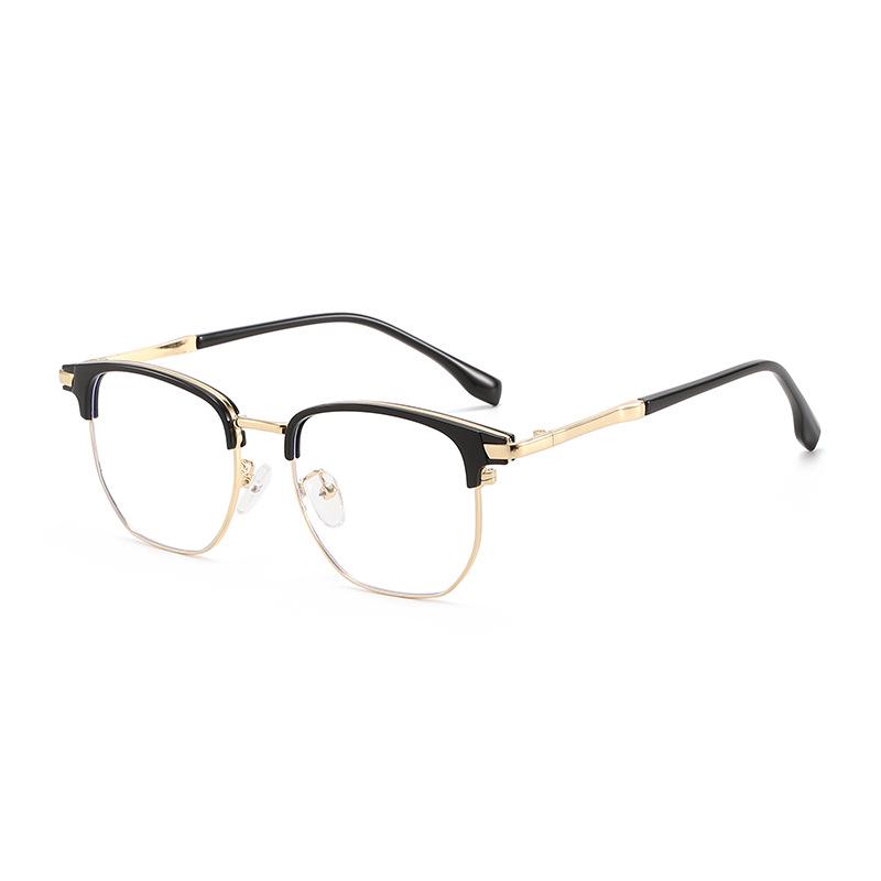2026 TR90 Ultra-light Semi-rim Browline Blue Light Blocking Business Glasses Frame