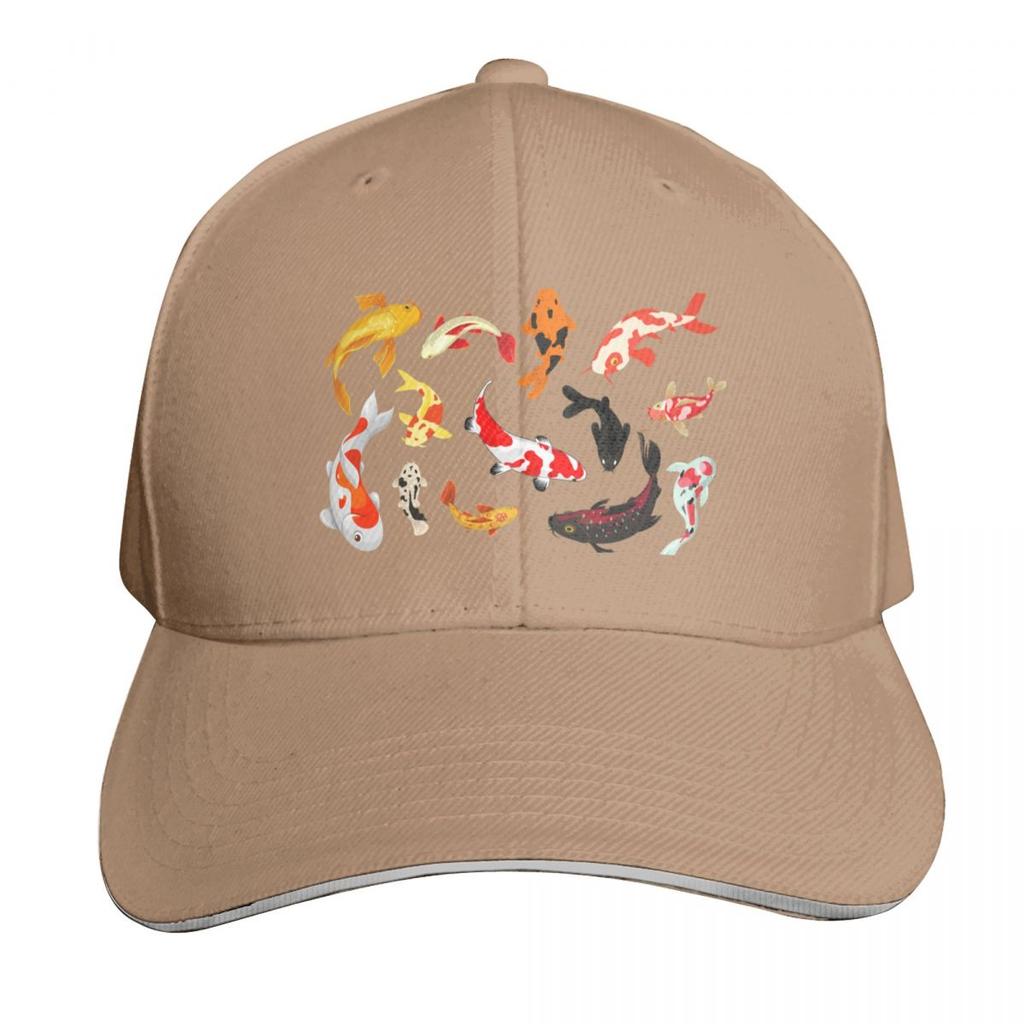 Koi Fish Baseball Cap Curved Brim Classic Fit Low Profile Unstructured Unisex For Men Women