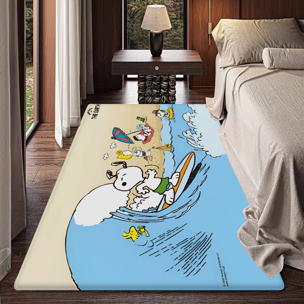 Kawaii S-Snoopy Kitchen Mat Kids Room Bedroom Decoration Balcony Anti-Slip Doormat Living Room Alfombra