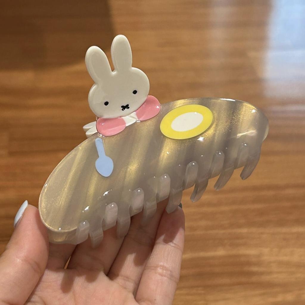 Kawaii Miffy Sweet Hair Clip Cartoon Back of The Head Clip Sweet Girl Girl Heart Bangs Clip Girl Birthday Christmas Gift