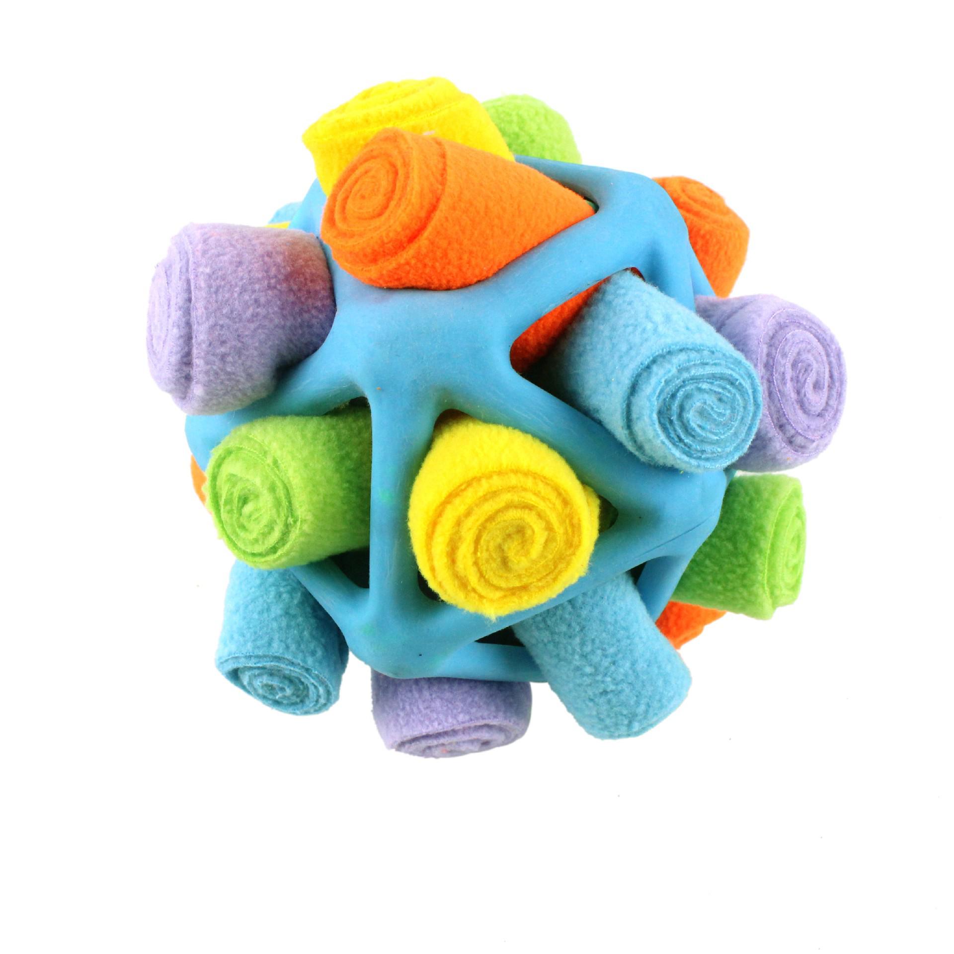 

Triangular Pet Puzzle Toy: TPR Hollow Sniffing & Teething Ball for Dogs