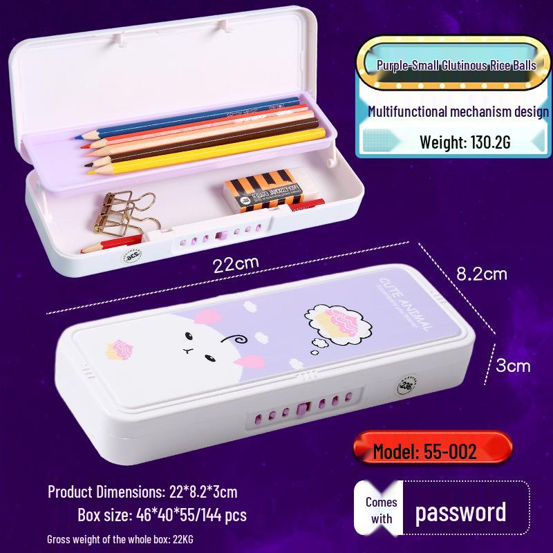 New Cute Double-Layer Large Capacity Pencil Case for Primary School Students