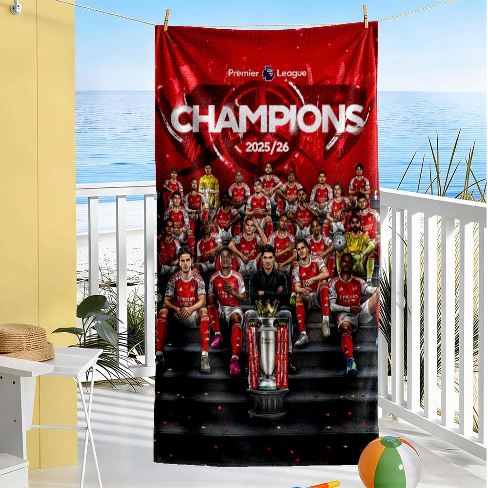 Arsenal Football Player Beach Towel High Absorbency & Quick-Dry Comfortable Lightweight Perfect for Traveling Yoga Camping and Swimming