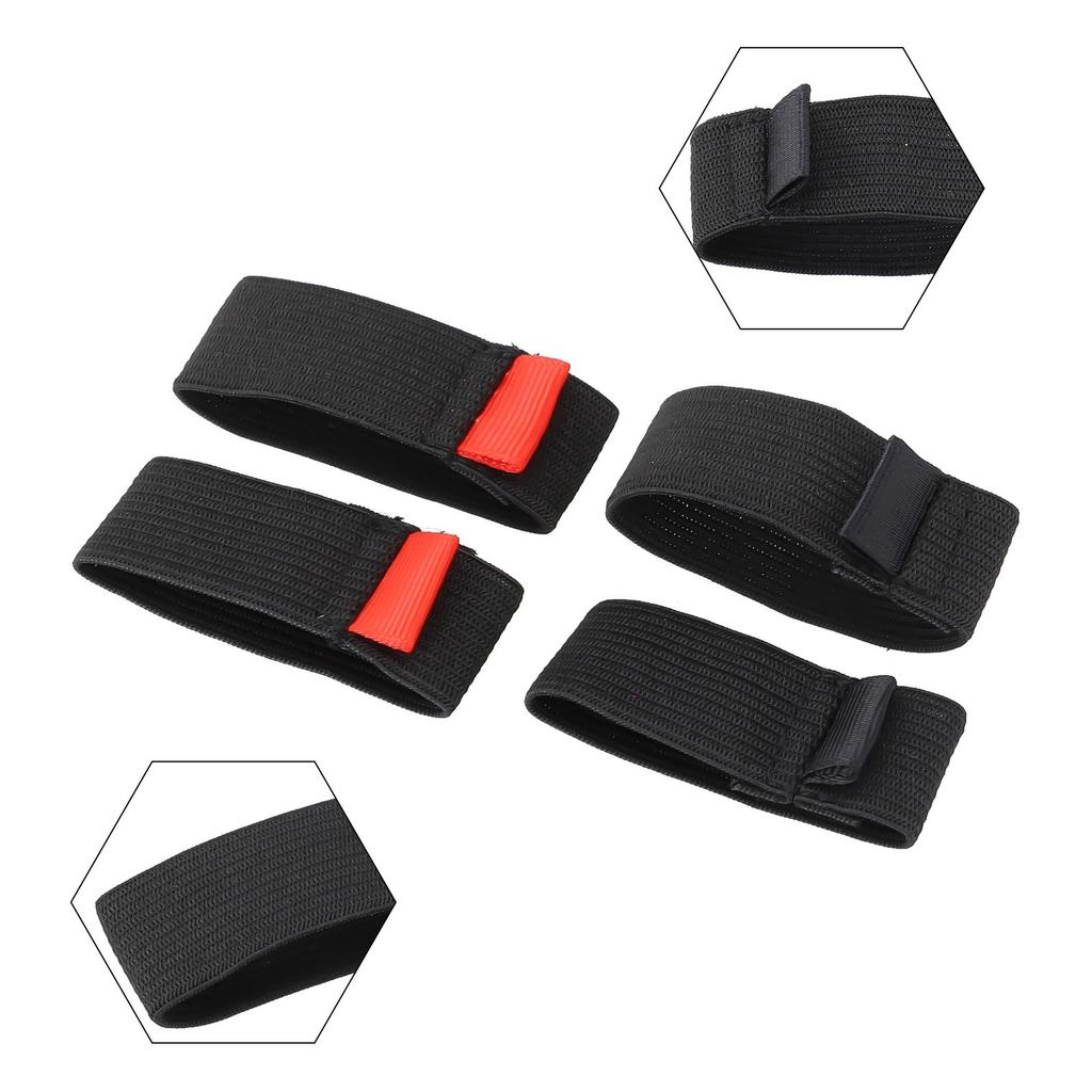 Elastic Fishing Reel Protection Belt Pack of 4 Spool Belts with Handle