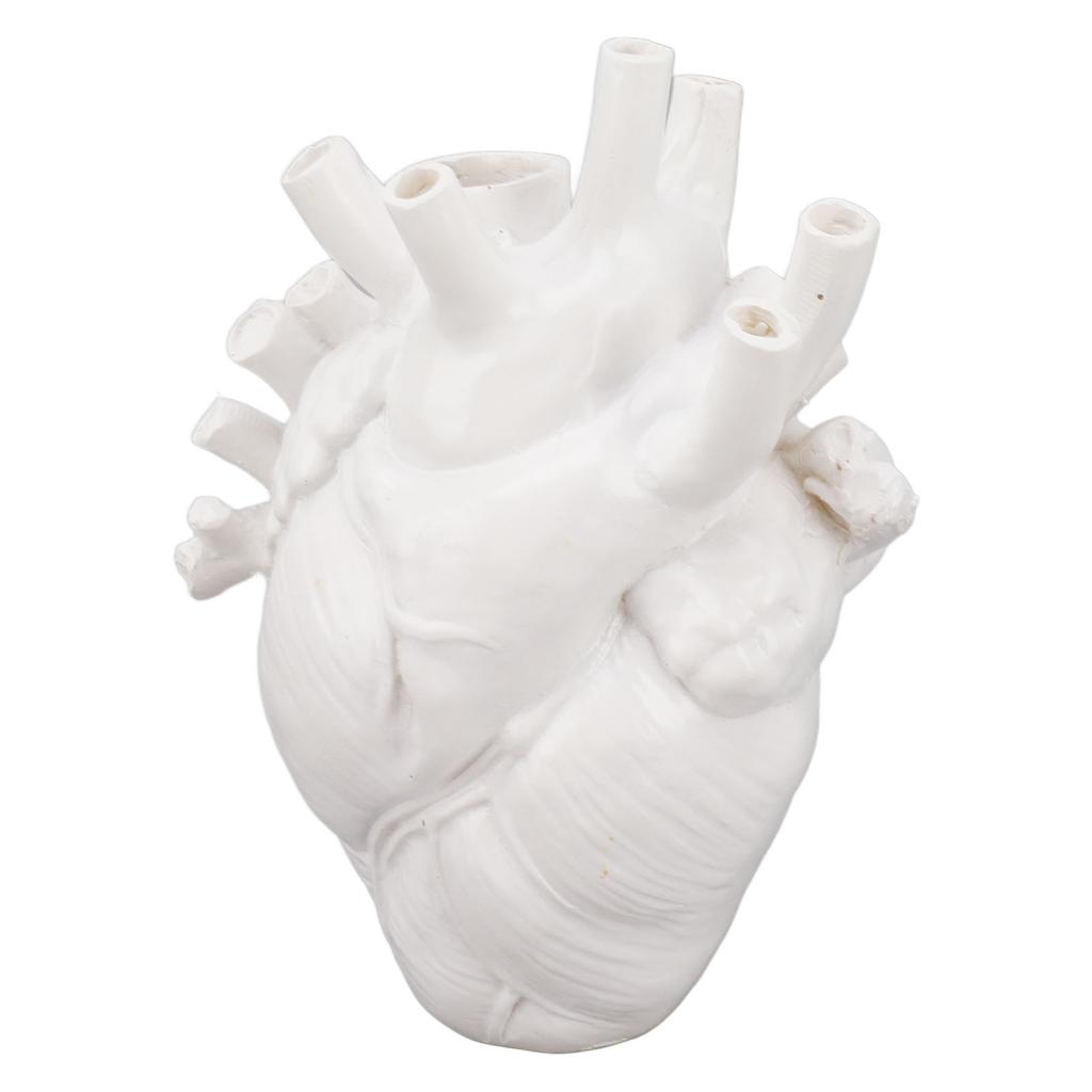 Wazon w kształcie serca, dekoracyjna nowoczesna żywica, wykwintna doniczka do domu, biura, sypialni, ślubu