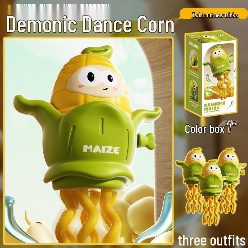 Wind-Up Dancing Corn Twist Decompression Toy