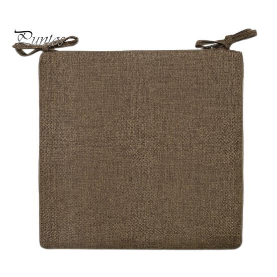 Natural Texture Seat Cushion Office Chair with Ties, Ultra Soft Square Cushion, 15.75"x15.75" for Breathable Washable Pad Dining Chair, Home