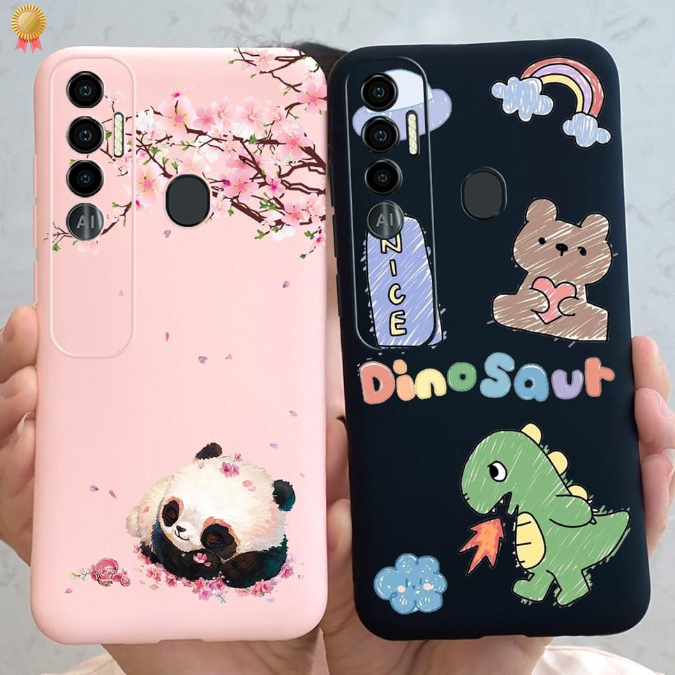 For Tecno Spark 7 P Pro 7P 7Pro Case Cute Girls Bear Back Cover Silicone For Tecno Spark7 P Pro Spark 7 P Pro 7P 7Pro Phone Case