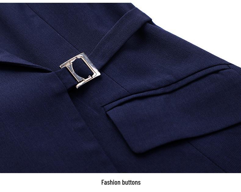 Set Costum Profesional de Vară pentru Femei - Îmbrăcăminte de Lucru High-End pentru Magazin de Bijuterii sau Magazin de Aur