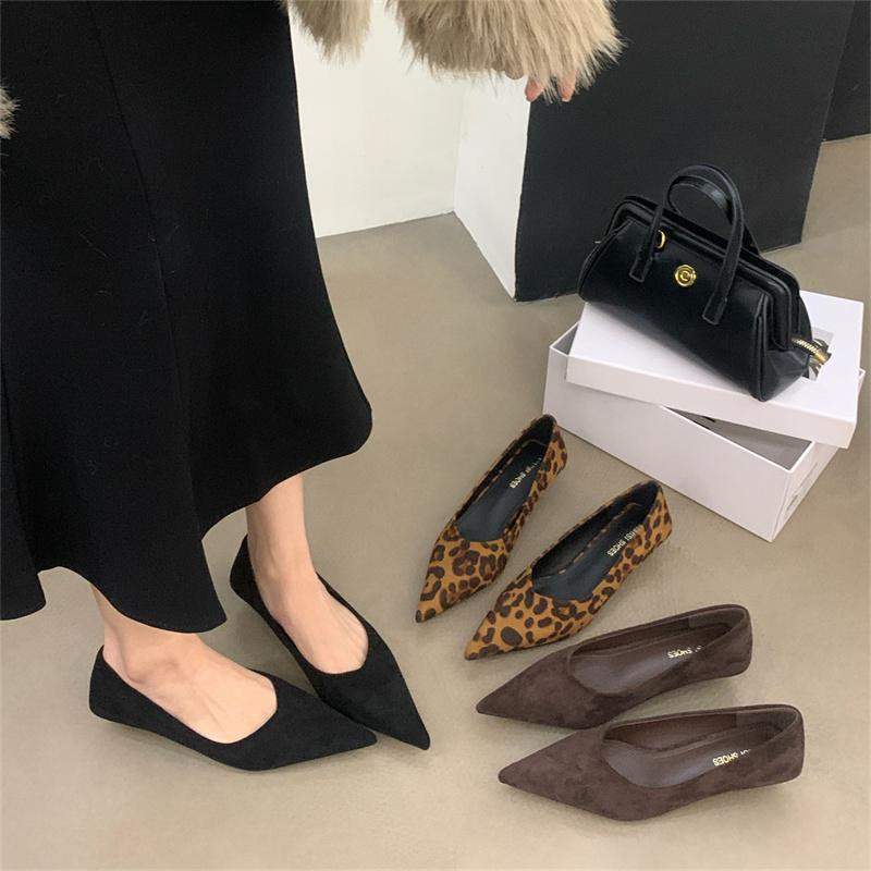 Fashion Bailamos Autumn Women Pumps Shoes Fashion Pointed Toe Slip On Ladies Elegant Single Shoes Thin Low Heel Dress Pumps Shoes Mujer