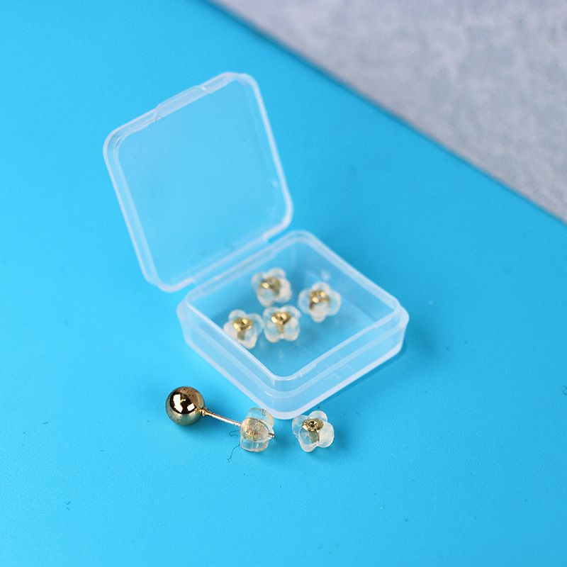 

Силиконовый беруш, задняя заглушка, защита от выпадения, клипса-заглушка для сережек из 18-каратного золота, сверхплотная, позолоченная, гипоаллергенная, удобный гаджет, ультратонкая, нескользящая, круглая Four-leaf clover color free mix and match