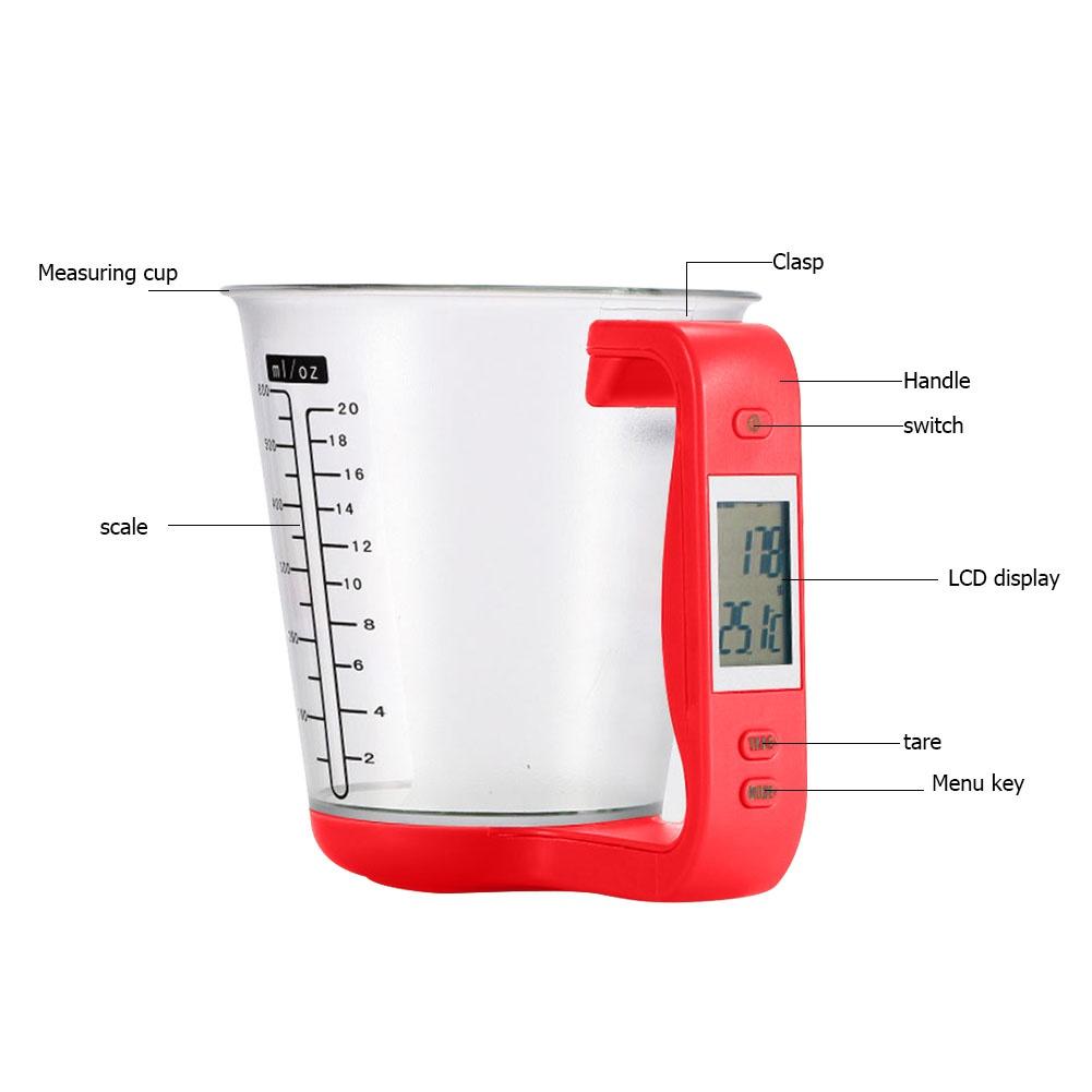 Large Capacity Electronic Measuring Cup Digital Beaker Libra Kitchen Scales