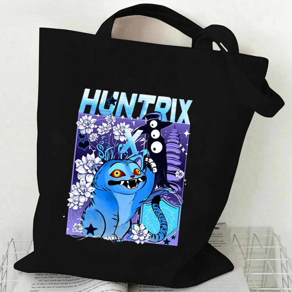 Hunters Surrounding Printed Canvas Shopping Tote Bag With Large Capacity