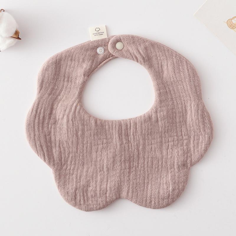 360-Degree Pure Cotton Petal Baby Drool Bib