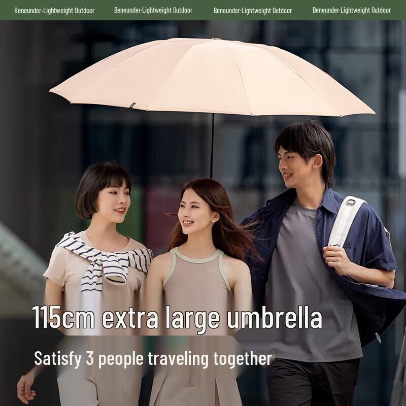 Beneunder Automatic Three-Fold Large Canopy Umbrella