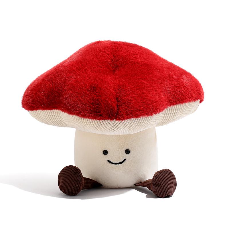 Cute Mushroom Plush Doll Cushion - Children's Cartoon Back Pillow Gift
