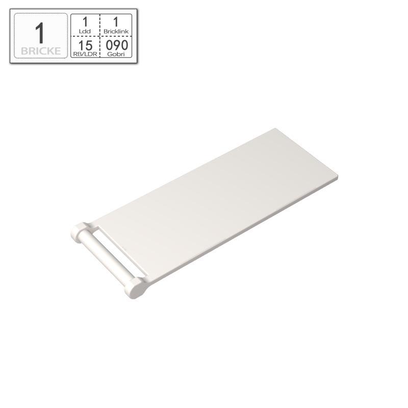 BRICKE 30292/35252/72154 Flag Piece 3x7 Building Block Compatible with LEGO