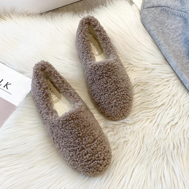 Women's Furry Velvet Lamb Wool Loafers - Autumn/Winter Large Size (41-43)