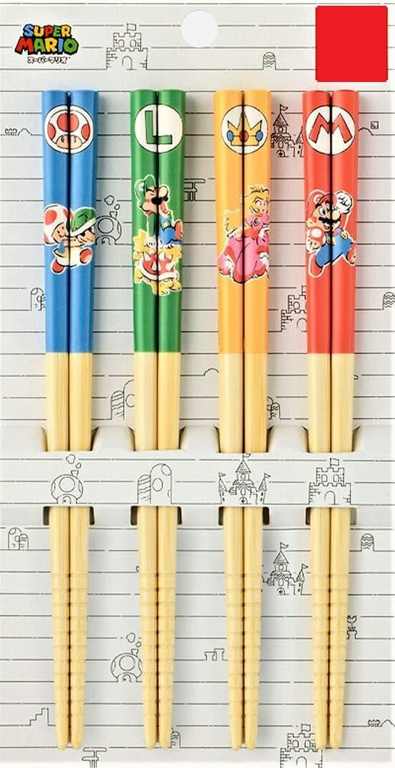 Nintendo Sales Super Mario Family Life Chopsticks Set Nintendo Tokyo Limited Edition Goods 4-Pair -