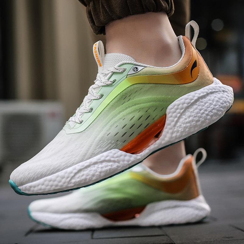 Übergröße Herrenmode Lässiger Sneaker Popcorn Leichte Laufschuhe Sommer Eisseide Atmungsaktiv Trendige Herrenschuhe