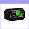 Alphabet Lore Double Layer Pencil Bag With Nylon Material For Students And Collectors