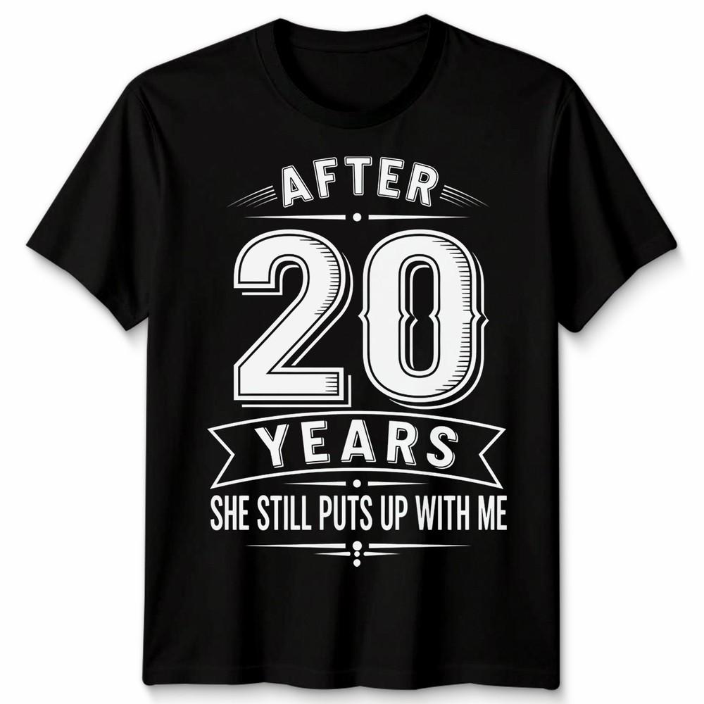 20th Wedding Unisex T Shirt Anniversary Gifts For Husband Or Wife After 20 Years