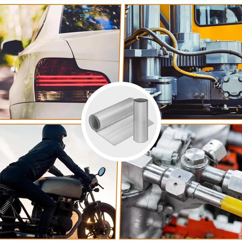 Heat Shield 300mm x 500mm Exhausts Electrical Engine Car Tool Accessories Turbo Manifold Embossed Aluminium Heat Insulation Plat