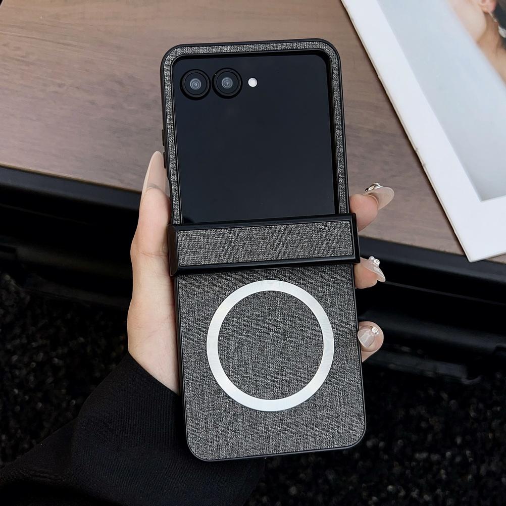 Magsafe Magnetic Wireless Charging Case For Motorola Razr 60 Ultra Razr60 Moto Razr 50 Razr 2024 Cloth Full Cover