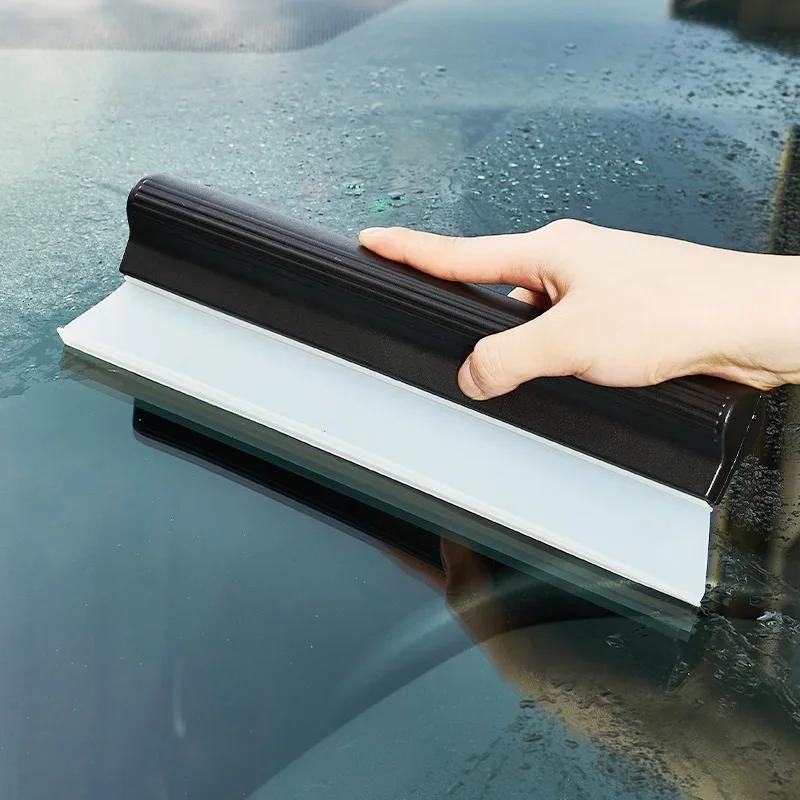 Flexible Silicone Car Wiper Scraper Scratch Free Auto Glass Cleaner Handheld Water Remover Reusable Quick Dry Cleaning Tool Tool